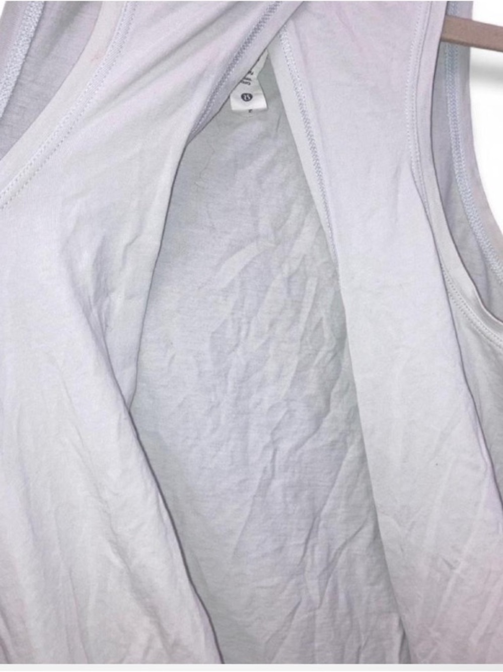 lululemon athletica White Racerback Tank with Back Vent - Picture 3 of 4